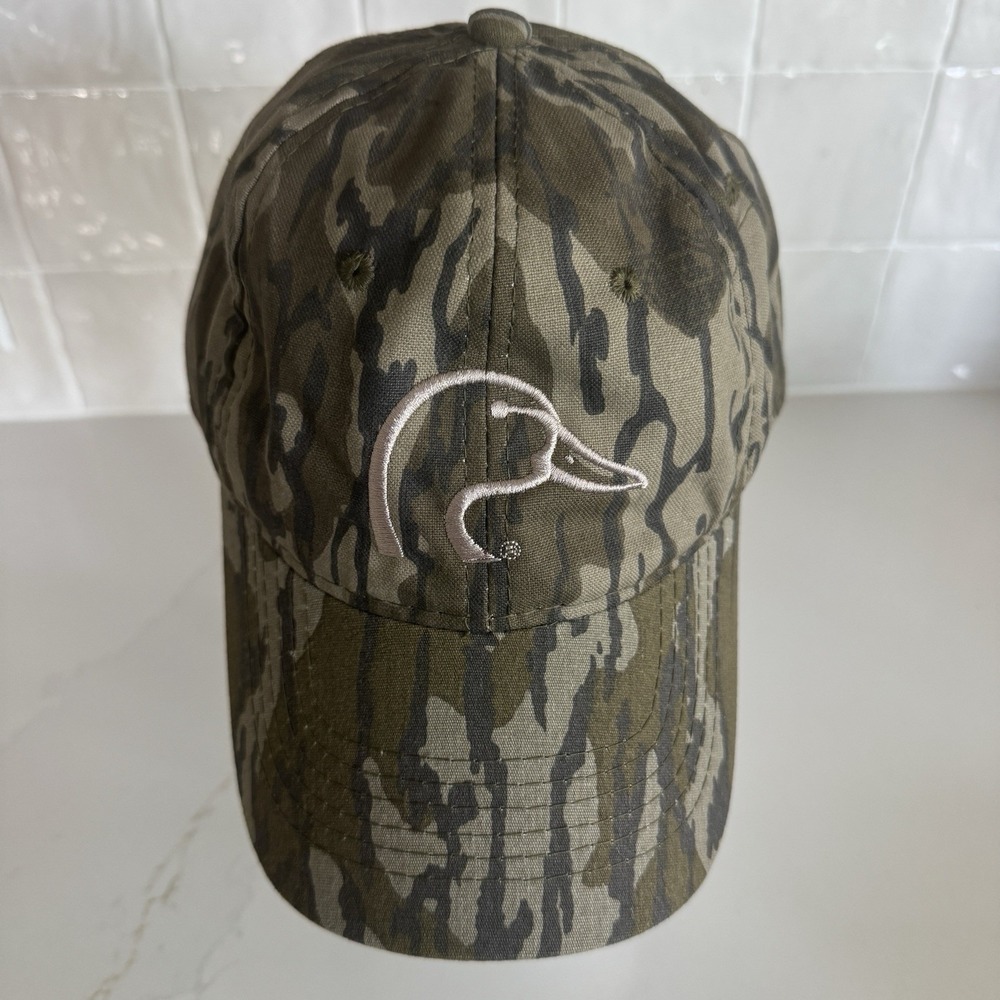 Ducks Unlimited Camouflage Hat Adjustable Strap Logo Cap Green One Size